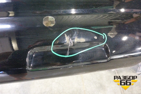 Бампер задний (до 2017г под парктроник) (5215960500) для Toyota Land Cruiser Prado(150) с 2009г
