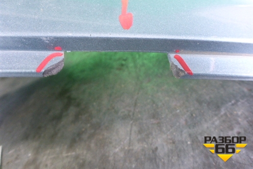 Бампер задний правая часть (под парктроник) (6410A218) для Mitsubishi Outlander XL с 2006-2012г (Аутлендер ХЛ)