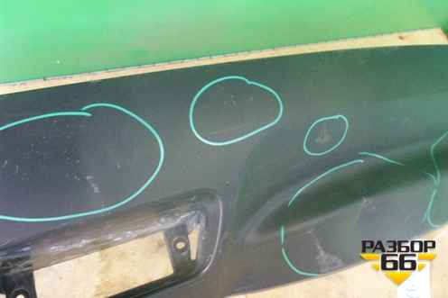 Юбка заднего бампера (до 2014г) (850B21KA1A) для Nissan Juke (F15) с 2011г (Жук)