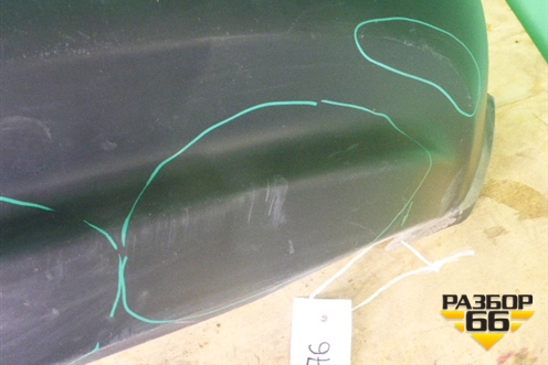 Юбка заднего бампера (до 2014г) (850B21KA1A) для Nissan Juke (F15) с 2011г (Жук)