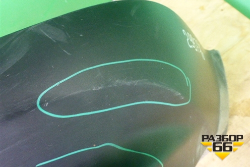 Юбка заднего бампера (до 2014г) (850B21KA1A) для Nissan Juke (F15) с 2011г (Жук)