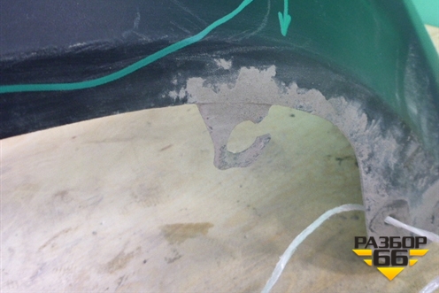 Юбка заднего бампера (до 2014г) (850B21KA1A) для Nissan Juke (F15) с 2011г (Жук)