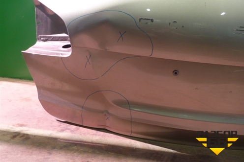 Дверь багажника без стекла (после 2014г) (95851201110GRV) для Porsche Cayenne с 2010-2017г (Каен)