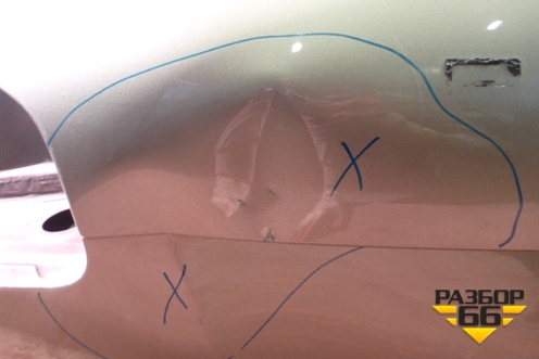 Дверь багажника без стекла (после 2014г) (95851201110GRV) для Porsche Cayenne с 2010-2017г (Каен)