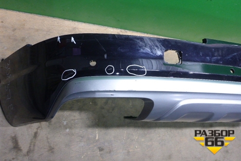 Бампер задний нижняя часть (до 2019г под парктроник) (4M0807527B) для Audi Q7 c 2015г (Ку 7)