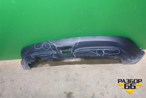 Юбка заднего бампера (до 2014г) (850B21KA1A) для Nissan Juke (F15) с 2011г (Жук)