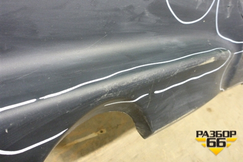 Юбка заднего бампера (до 2014г) (850B21KA1A) для Nissan Juke (F15) с 2011г (Жук)