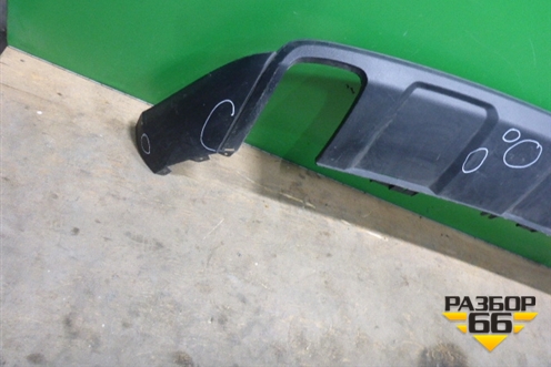 Юбка заднего бампера (после 2009г) (A1648857125) для Mercedes Benz ML-Klass W164 c 2005-2011г (МЛ)