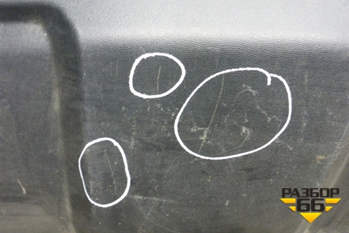 Юбка заднего бампера (после 2009г) (A1648857125) для Mercedes Benz ML-Klass W164 c 2005-2011г (МЛ)