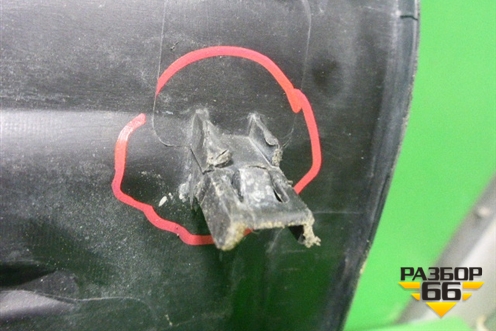 Накладка заднего бампера (до 2012г) (5216260040) для Toyota Land Cruiser (200) с 2008г (Ленд Крузер)