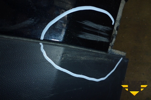 Бампер задний (Под парктроник) для Volkswagen Tiguan с 2011-2016г (Тигуан)