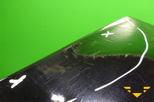 Бампер задний правая часть (под парктроник) (6410B498) для Mitsubishi Outlander XL с 2006-2012г (Аутлендер ХЛ)