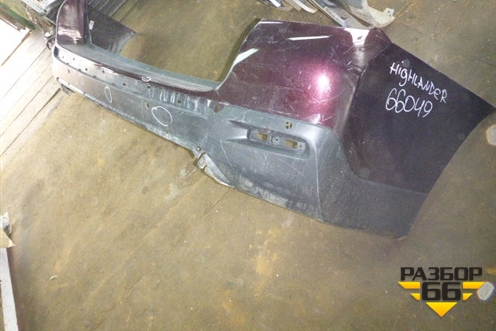Бампер задний (под парктроник) (5215948170) для Toyota Highlander с 2007-2013г (Хайлендер)