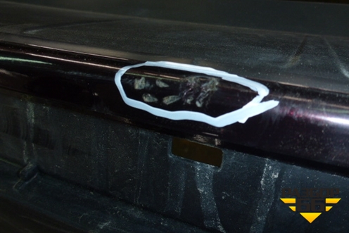 Бампер задний (под парктроник) (5215948170) для Toyota Highlander с 2007-2013г (Хайлендер)