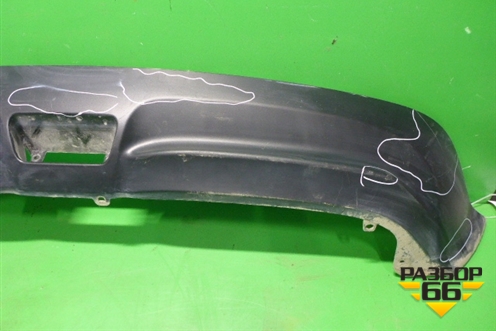 Юбка заднего бампера (до 2014г) (850B21KA1A) для Nissan Juke (F15) с 2011г (Жук)