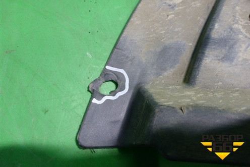 Защита антигравийная (задняя) (6RA825205E) для Skoda Rapid с 2013г (Рапид)