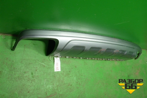 Юбка заднего бампера (4M0807521) для Audi Q7 c 2015г (Ку 7)