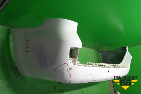 Бампер задний (до 2015г под парктроник) (5215960260) для Toyota Land Cruiser (200) с 2008г (Ленд Крузер)