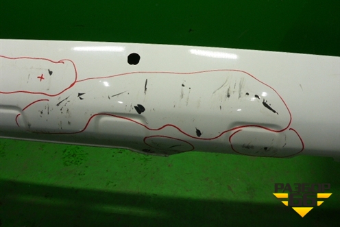 Бампер задний (до 2015г под парктроник) (5215960260) для Toyota Land Cruiser (200) с 2008г (Ленд Крузер)