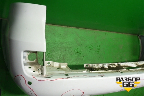 Бампер задний (до 2015г под парктроник) (5215960260) для Toyota Land Cruiser (200) с 2008г (Ленд Крузер)