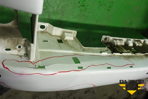 Бампер задний (до 2015г под парктроник) (5215960260) для Toyota Land Cruiser (200) с 2008г (Ленд Крузер)