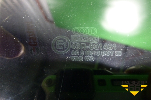 Стекло двери задней левой (седан пакет) для Audi A6 (C5) с 1997-2005г (А6)