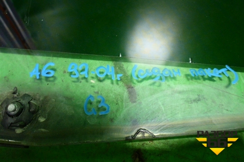 Стекло двери задней левой (седан пакет) для Audi A6 (C5) с 1997-2005г (А6)