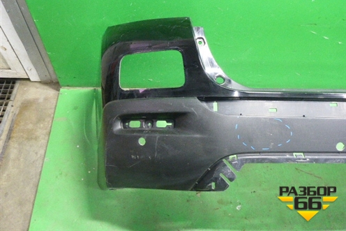 Бампер задний (под парктроник) (5215948170) для Toyota Highlander с 2007-2013г (Хайлендер)