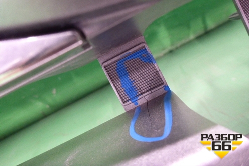 Решетка радиатора (после 2012г до 2015г под камеру) (5311460110) для Toyota Land Cruiser (200) с 2008г (Ленд Крузер)