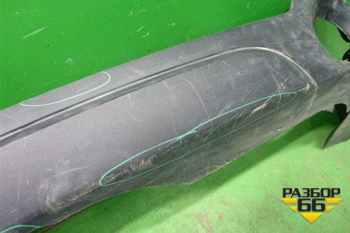 Юбка заднего бампера (51127303441) для BMW X5 F15 с 2013г (Х5 Ф15)