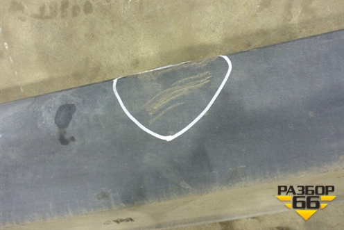 Накладка на порог наружная правая (877522S000) для Hyundai ix 35 с 2010г (Ай икс 35)