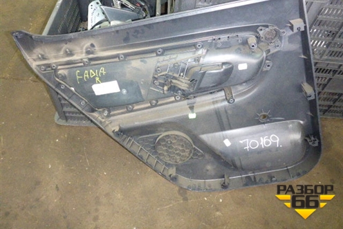 Обшивка двери задней правой под механику (хетчбэк) (5J6867212) для Skoda Fabia с 2007-2014г (Фабия)