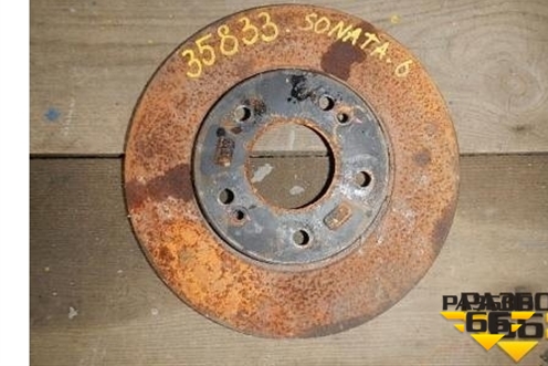 Диск тормозной передний (2.0л) для Hyundai Sonata-6 с 2010-2014г (Соната)