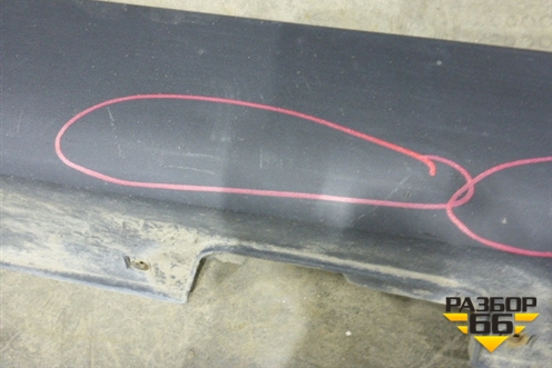 Накладка на порог наружная правая (877522S000) для Hyundai ix 35 с 2010г (Ай икс 35)