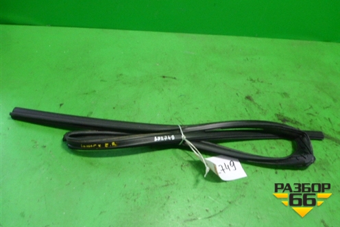 Уплотнитель стекла двери задней правой для Mitsubishi Lancer-X с 2007г (Лансер)