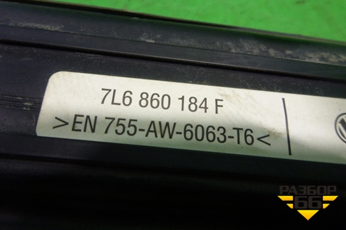 Молдинг крыши правый (над дверями) (7L6860184F) для Volkswagen Touareg c 2002-2010г (Туарег)