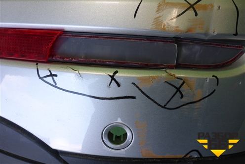 Бампер задний (после 2014г под парктроник) (A1668859925) для Mercedes Benz ML-Klass W166 c 2011г (МЛ)