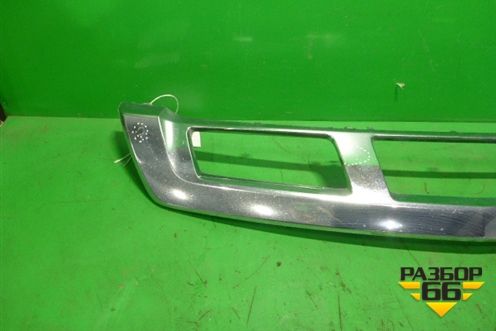 Накладка переднего бампера нижняя (хром) (A1668852825) для Mercedes Benz GL-Klass X166 с 2012г (ГЛ)