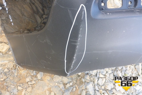 Бампер задний (под парктроник) (5215948170) для Toyota Highlander с 2007-2013г (Хайлендер)