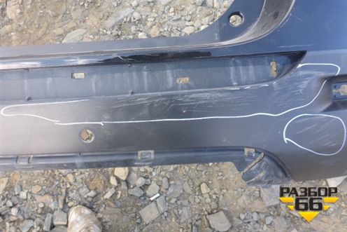 Бампер задний (под парктроник) (5215948170) для Toyota Highlander с 2007-2013г (Хайлендер)