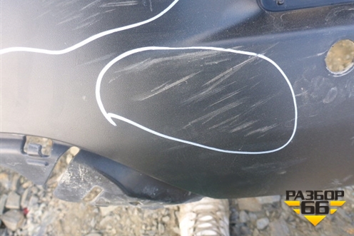 Бампер задний (под парктроник) (5215948170) для Toyota Highlander с 2007-2013г (Хайлендер)