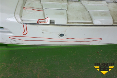 Бампер задний (после 2014г под парктроник) (A1668850325) для Mercedes Benz ML-Klass W166 c 2011г (МЛ)