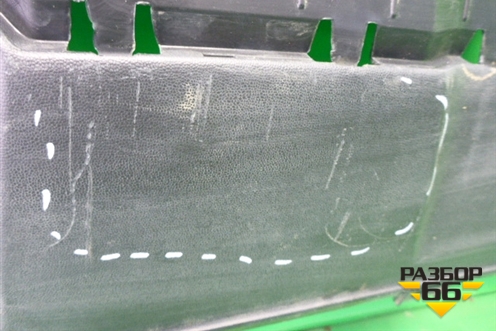 Юбка заднего бампера (после 2014г AMG) (A1668859425) для Mercedes Benz ML-Klass W166 c 2011г (МЛ)