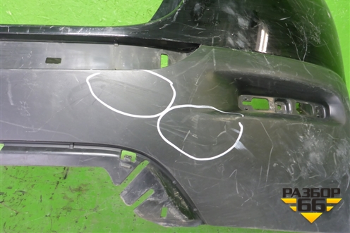 Бампер задний (под парктроник) (5215948170) для Toyota Highlander с 2007-2013г (Хайлендер)