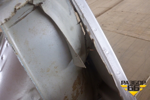 Крыло заднее правое (хетчбэк) для Skoda Fabia с 2007-2014г (Фабия)