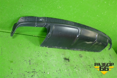 Юбка заднего бампера (4M0807521) для Audi Q7 c 2015г (Ку 7)