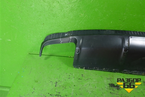 Юбка заднего бампера (4M0807521) для Audi Q7 c 2015г (Ку 7)