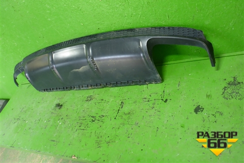 Юбка заднего бампера (4M0807521) для Audi Q7 c 2015г (Ку 7)