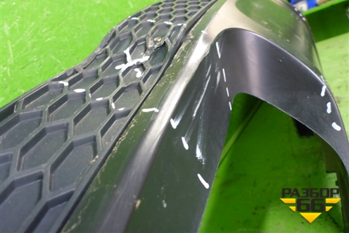 Юбка заднего бампера (4M0807521) для Audi Q7 c 2015г (Ку 7)