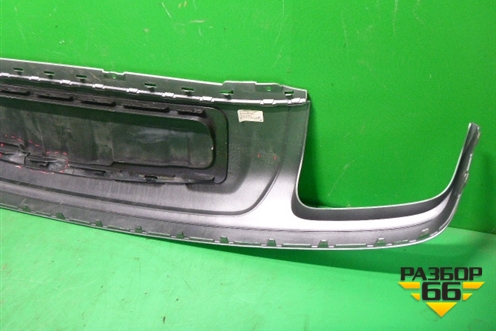 Юбка заднего бампера (4M0807521) для Audi Q7 c 2015г (Ку 7)